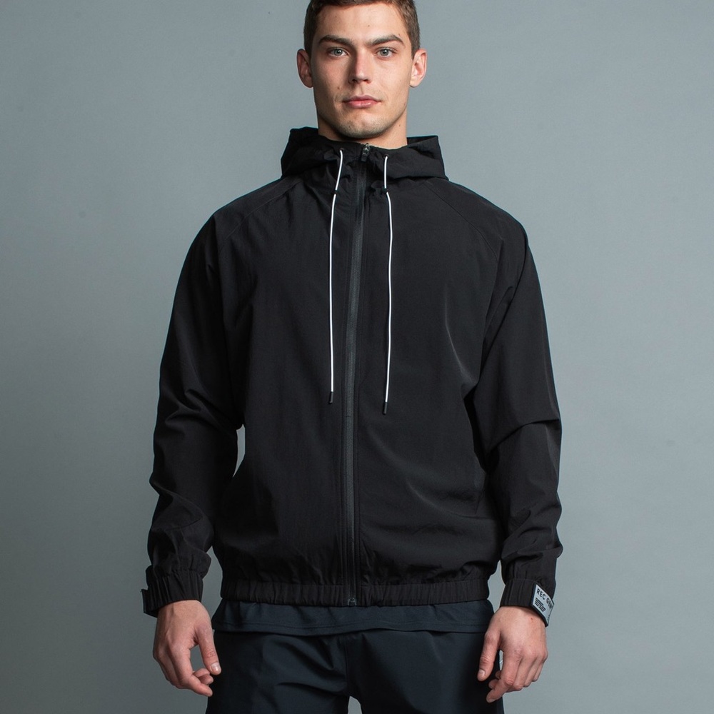 Rec Gen Exo-Shell Zip Jacket Black NWT